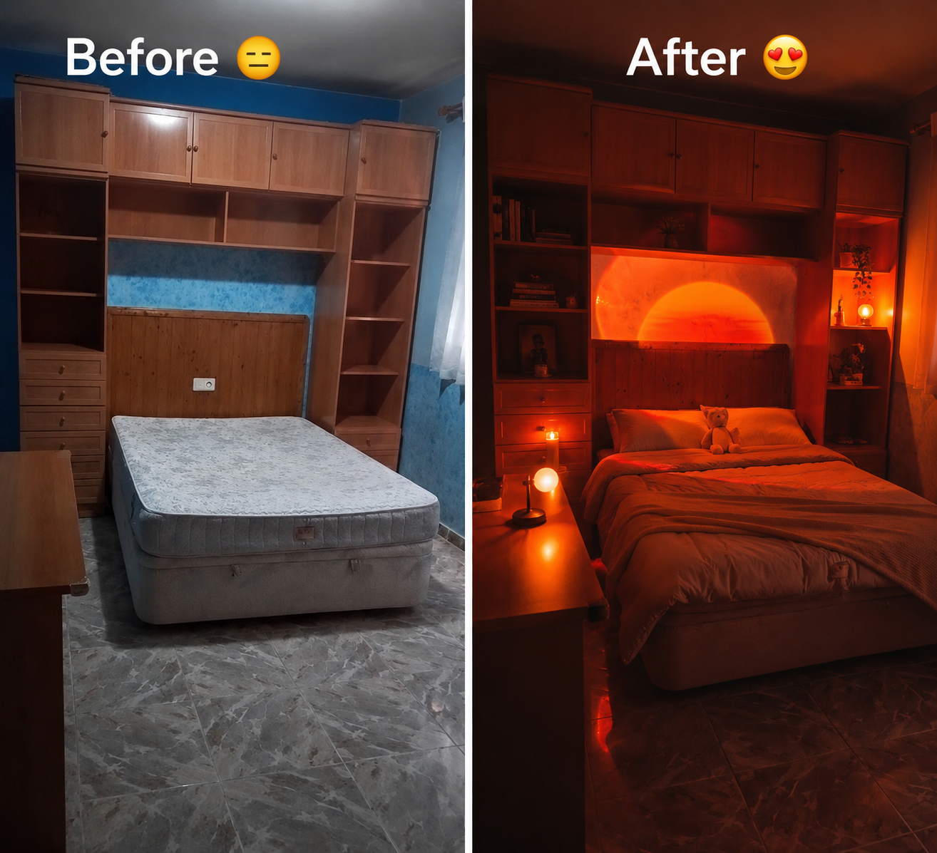 Sunset Projector Lamp — RGB Night Light for Bedroom