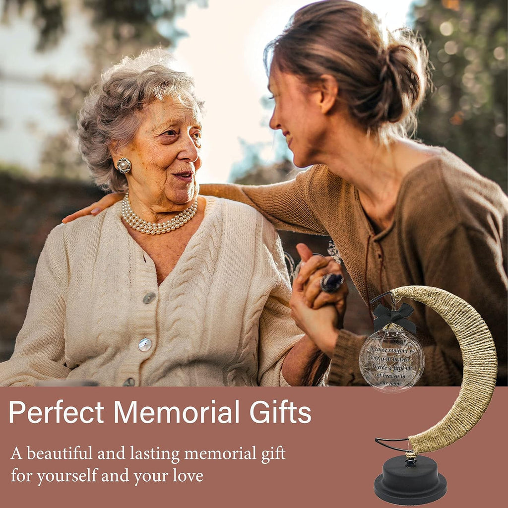 Memorial Moon Lamp, Sympathy Gifts for Loss of Mom Father Loved One, in Memory of Loved One, Loss of Mother Father Bereavement/Condolence/Memorial Gifts for Remembrance