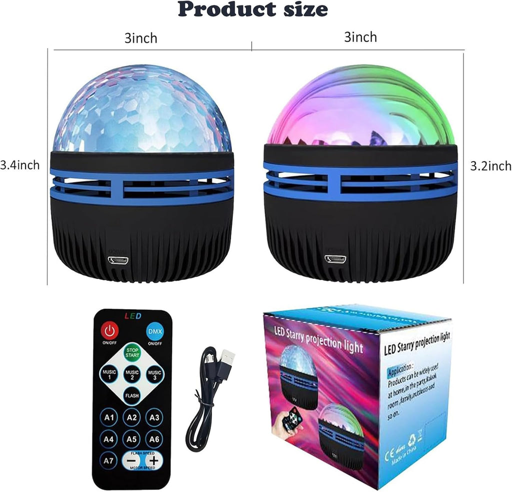 Ocean Wave Projector, Light Projector with Remote Control, Night Light Projector for Kids Adults, for Gaming Room/Bedroom/Ceiling/Party, Black