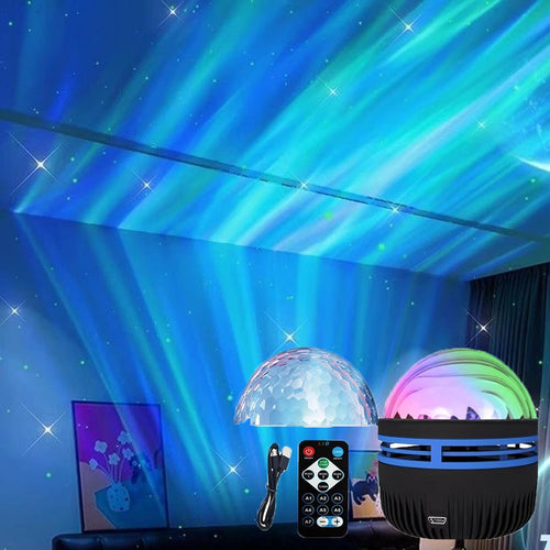 Ocean Wave Projector, Light Projector with Remote Control, Night Light Projector for Kids Adults, for Gaming Room/Bedroom/Ceiling/Party, Black