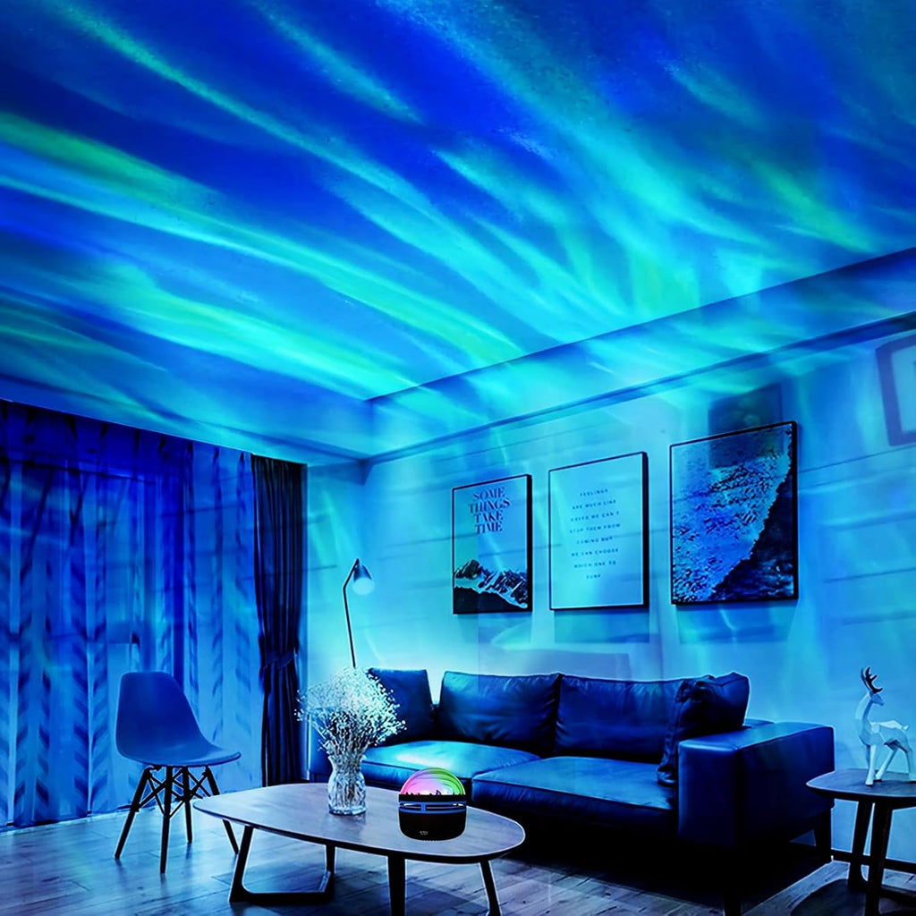 Ocean Wave Projector, Light Projector with Remote Control, Night Light Projector for Kids Adults, for Gaming Room/Bedroom/Ceiling/Party, Black