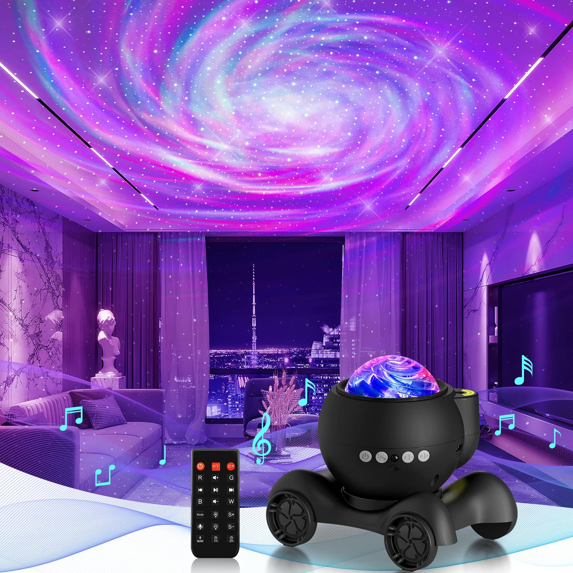 Galaxy star Projector -13-in-1 Night Light for Bedroom.