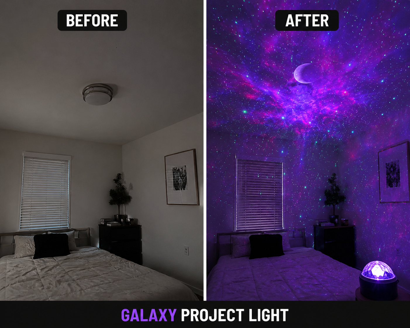 Galaxy star Projector -13-in-1 Night Light for Bedroom.