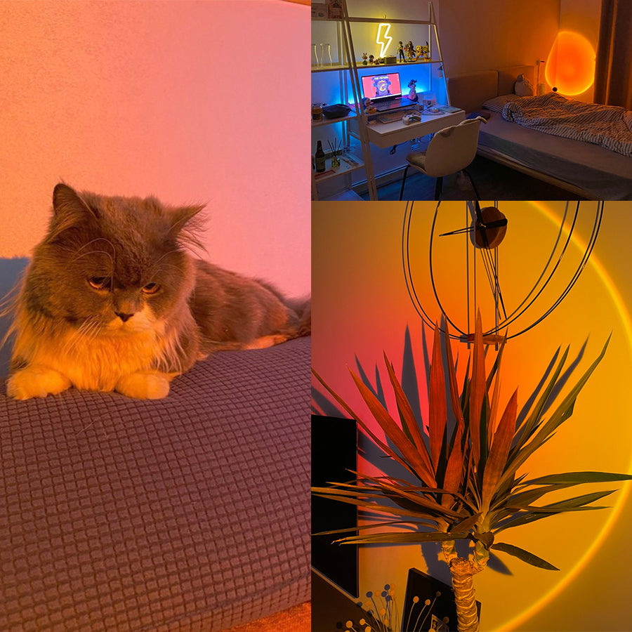 Sunset Projector Lamp — RGB Night Light for Bedroom