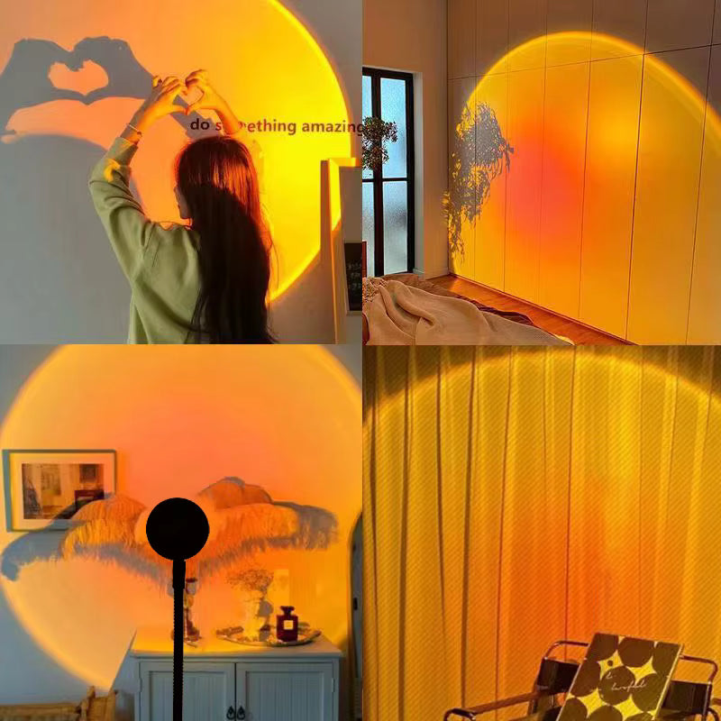 Sunset Projector Lamp — RGB Night Light for Bedroom